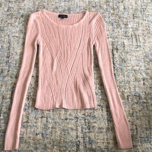 Pink cropped sweater